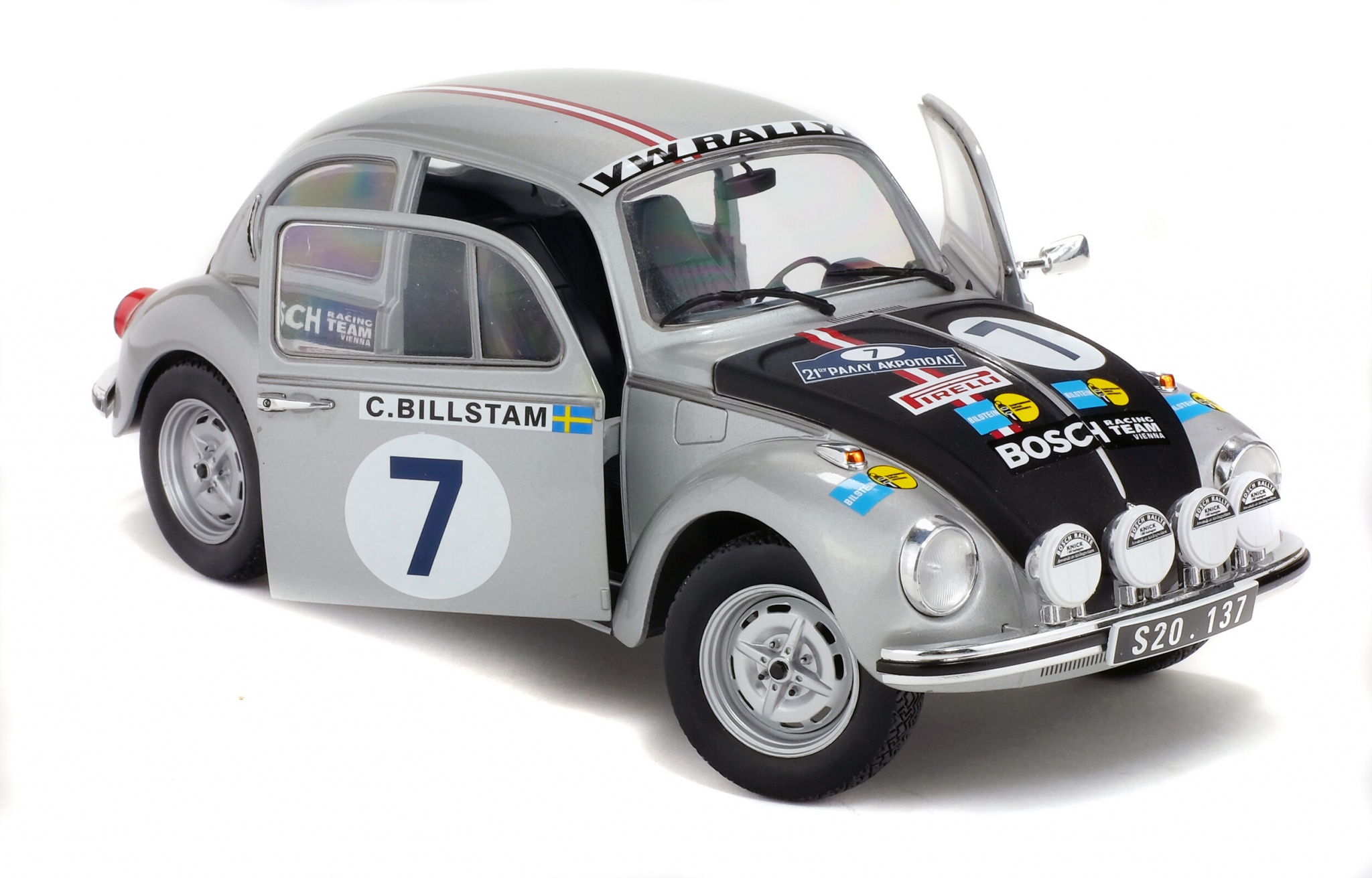 Solido 1/18 Volkswagen Coccinelle Rallye Acropolis 1973 - édition Limitée, Neuve