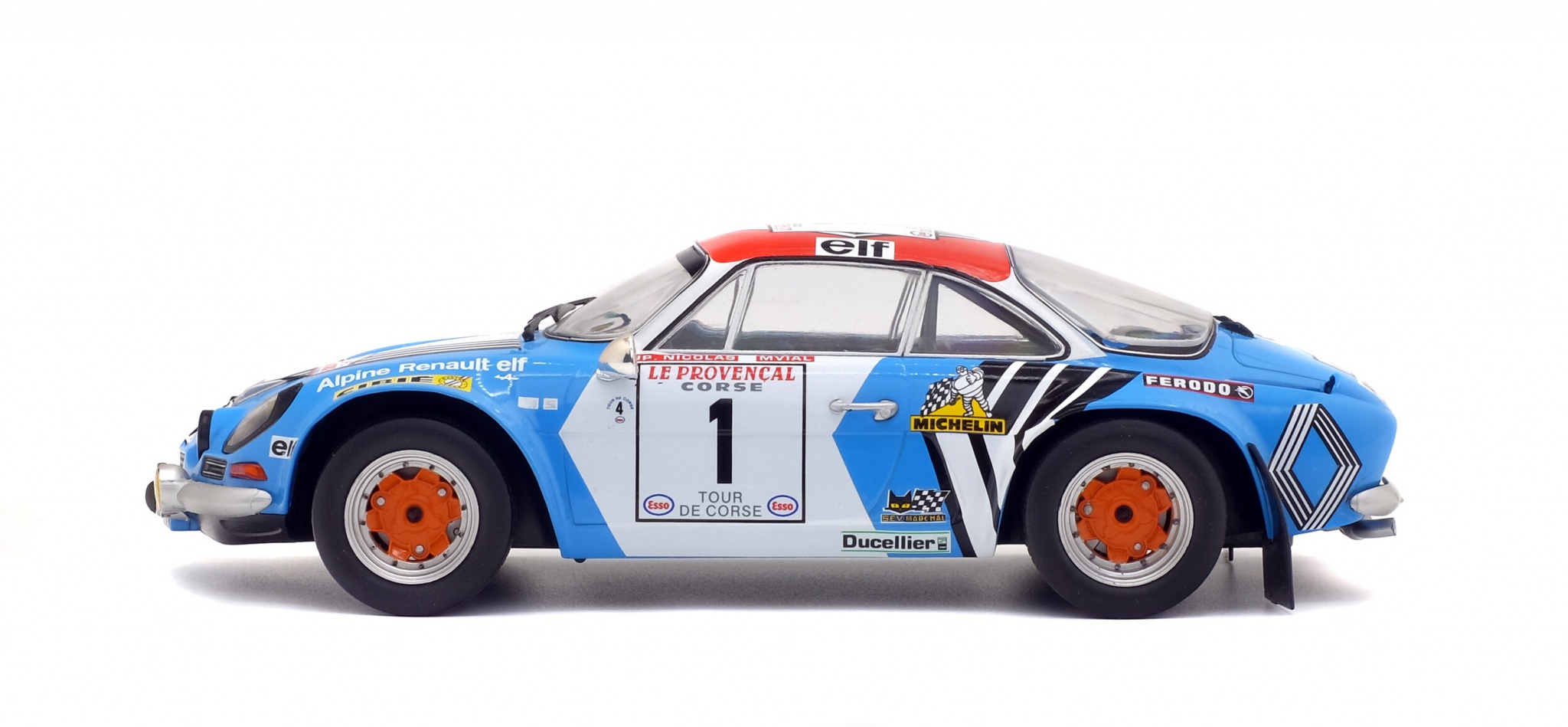 Coche miniatura Alpine A110 1/43 Trofeu Renault No.65 Tour de Corse
