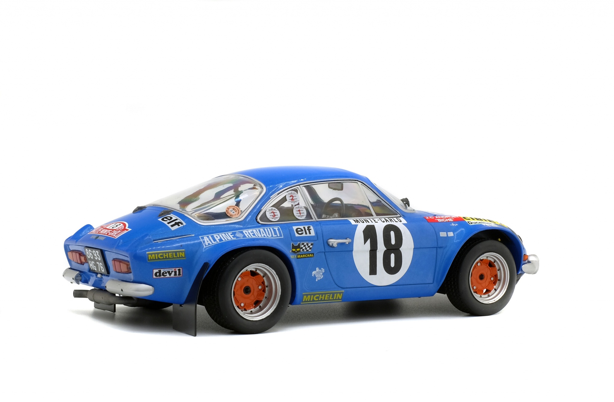 ALTAYA RENAULT ALPINE A 110 1800 #18 J-L ANDRUET RALLY MONTE CARLO 1973 1/18