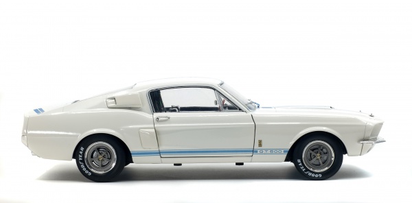 SHELBY MUSTANG GT500 - WIMBLEDON WHITE / BLUE STRIPES -1967