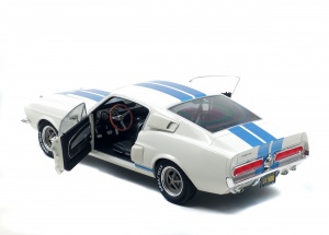 SHELBY MUSTANG GT500 - WIMBLEDON WHITE / BLUE STRIPES -1967