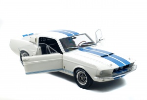 SHELBY MUSTANG GT500 - WIMBLEDON WHITE / BLUE STRIPES -1967