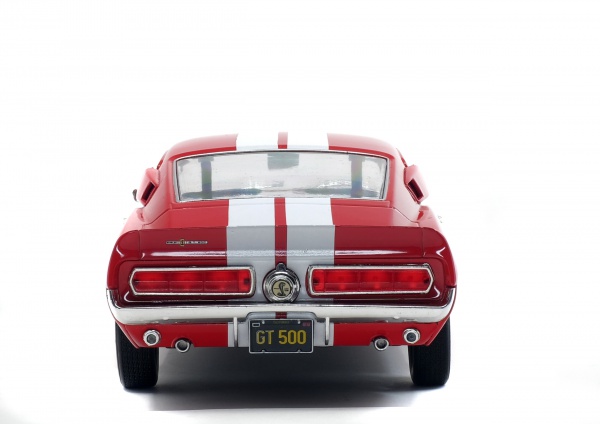 SHELBY MUSTANG GT500 - CANDY APPLE RED / WHITE STRIPES -1967