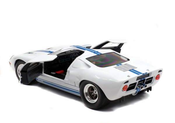 FORD GT40 MK1 - WHITE / BLUE STRIPES - 1968