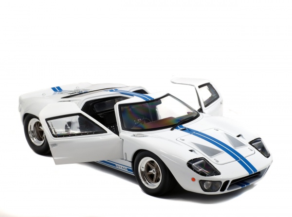 FORD GT40 MK1 - WHITE / BLUE STRIPES - 1968