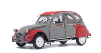 CITROEN 2CV6 DOLLY - GRISE & ROUGE -1985