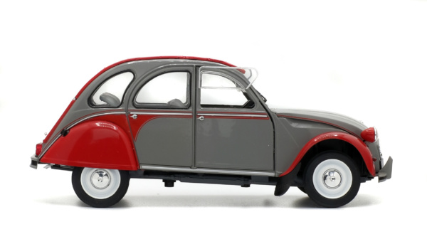 CITROEN 2CV6 DOLLY - GRISE & ROUGE -1985