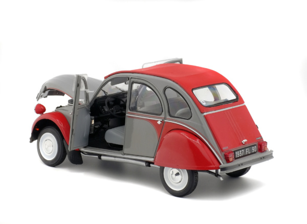 CITROEN 2CV6 DOLLY - GRISE & ROUGE -1985