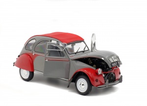 CITROEN 2CV6 DOLLY - GRISE & ROUGE -1985