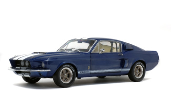 SHELBY MUSTANG GT500 - NIGHTMIST BLUE/ LIGHT GREY STRIPES -1967