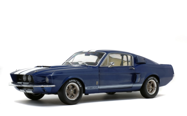 SHELBY MUSTANG GT500 - NIGHTMIST BLUE/ LIGHT GREY STRIPES -1967
