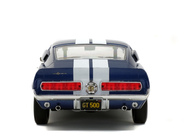 SHELBY MUSTANG GT500 - NIGHTMIST BLUE/ LIGHT GREY STRIPES -1967