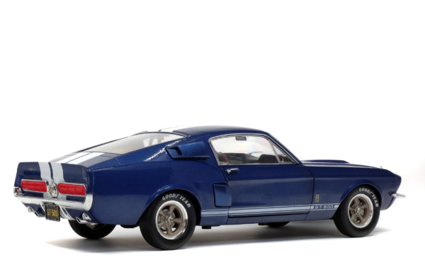 SHELBY MUSTANG GT500 - NIGHTMIST BLUE/ LIGHT GREY STRIPES -1967