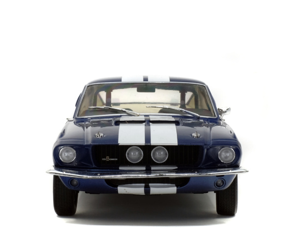 SHELBY MUSTANG GT500 - NIGHTMIST BLUE/ LIGHT GREY STRIPES -1967