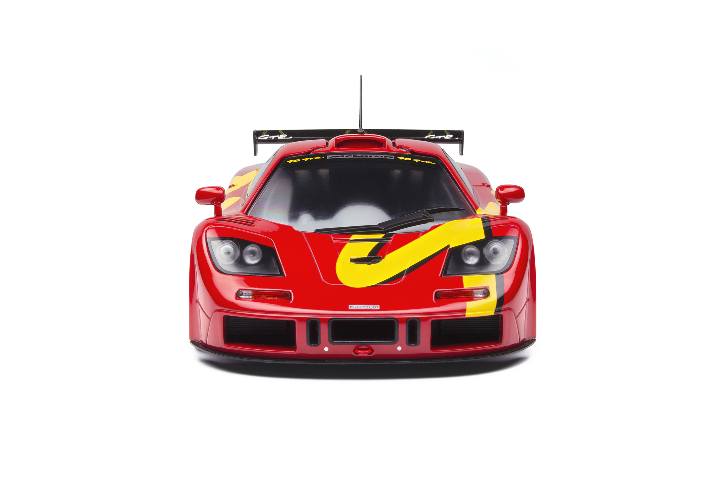  1996 McLaren F1 GTR Short Tail Launch Livery Red with Yellow  Graphics 1/18 Diecast Model Car by Solido S1804102 : Toys & Games