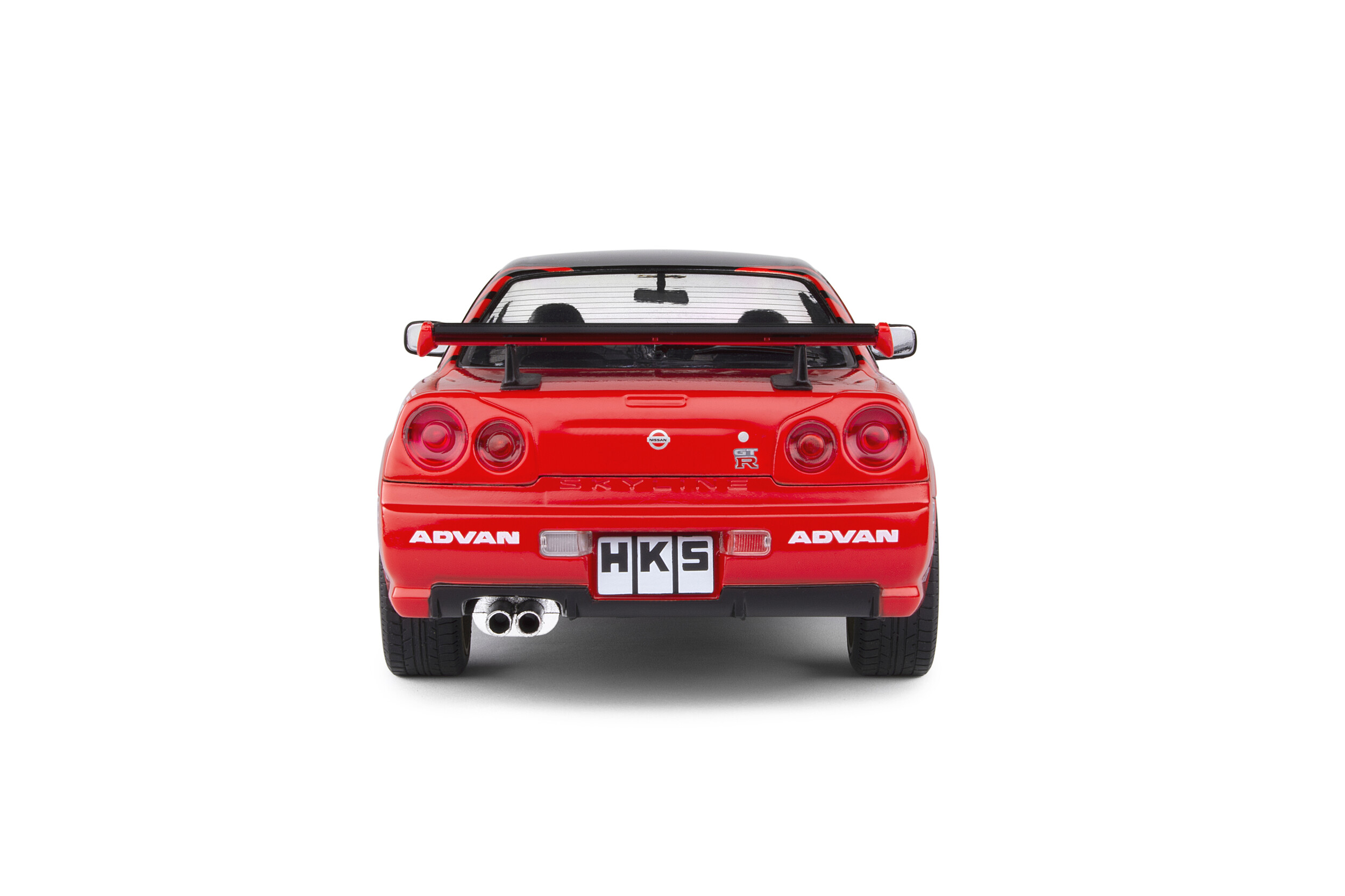 Solido S1804302 Nissan Skyline Gt-r R34 ADVAN Drift 1999 1/18 Black Red for sale online