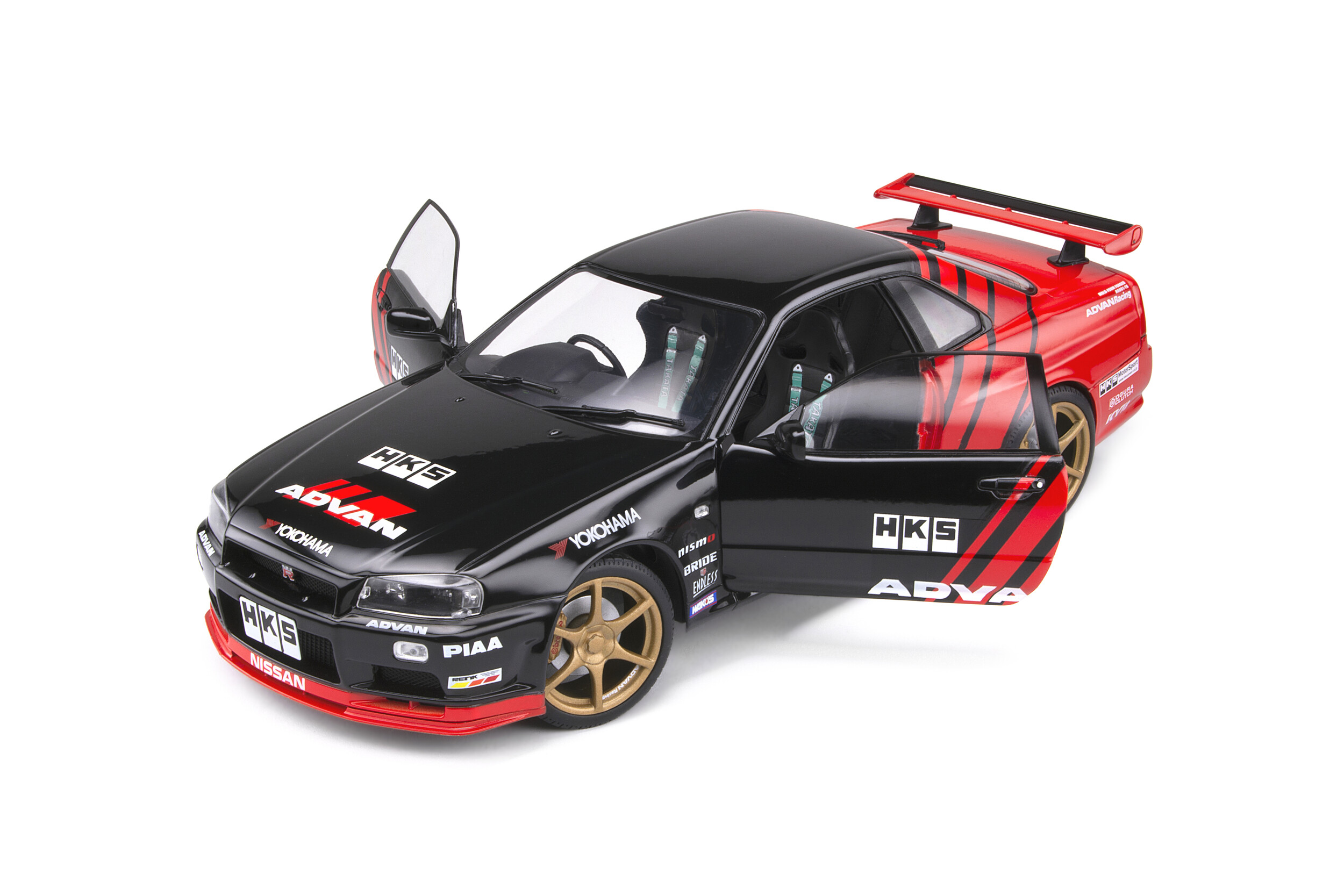 Nissan Skyline Gt R R34 Advan Drift Livery 1999 Solido