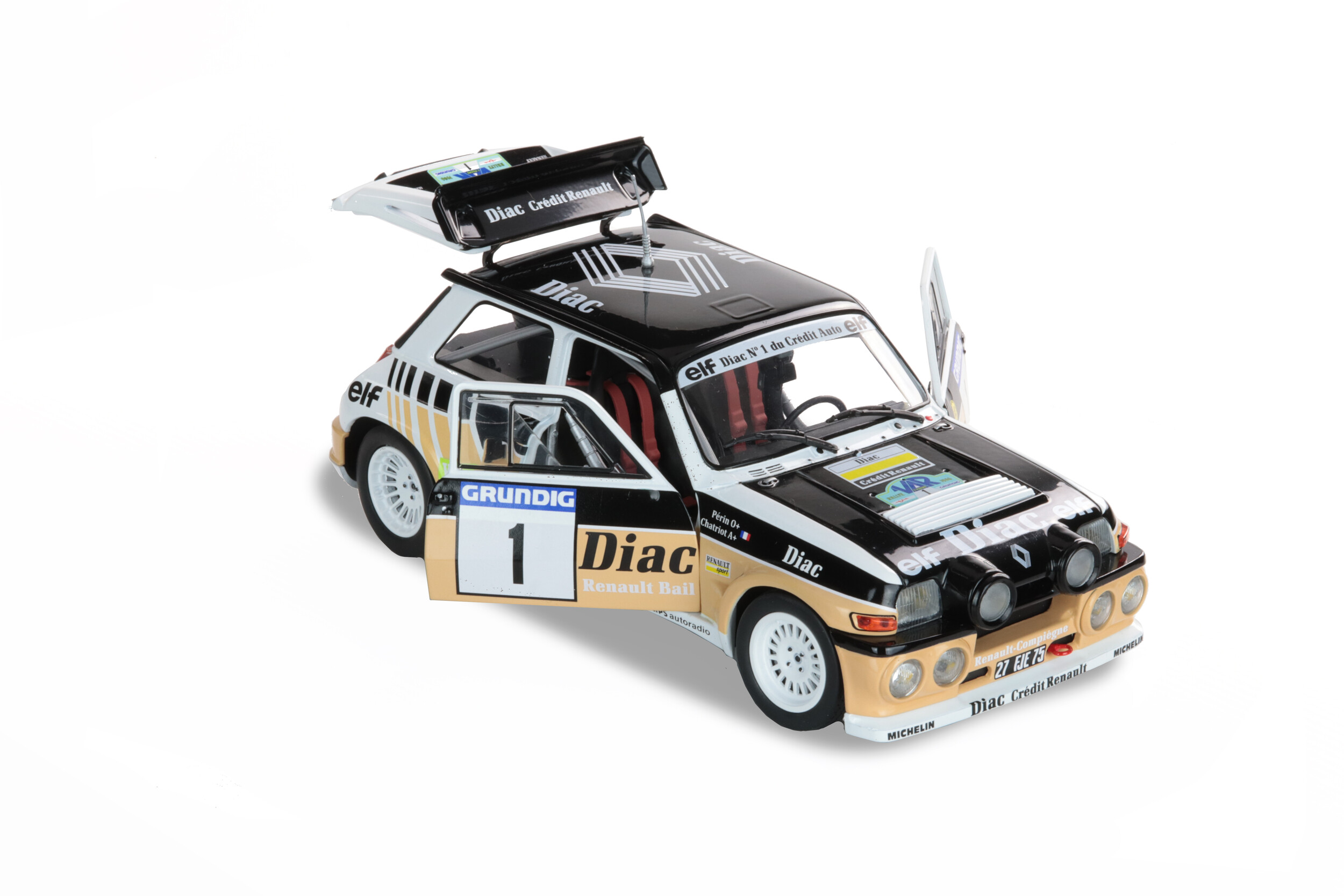 Renault 5 maxi turbo #1 Chatriot rallye du var 1986 1/18 s1804705 solido 
