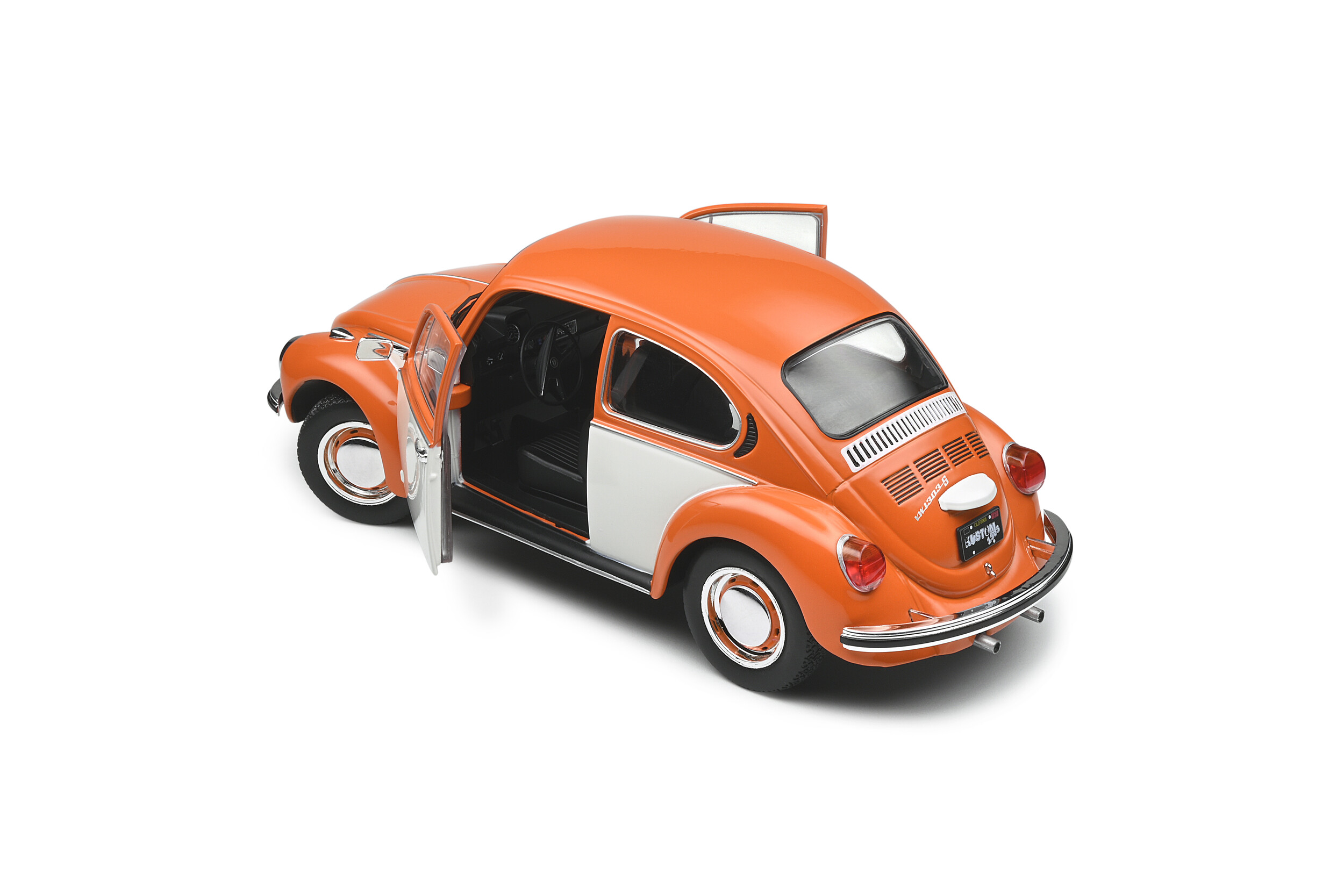1/18 Solido Volkswagen Beetle 1303 Bi-Color Orange 1974 Neuf Livraison Domicile. 