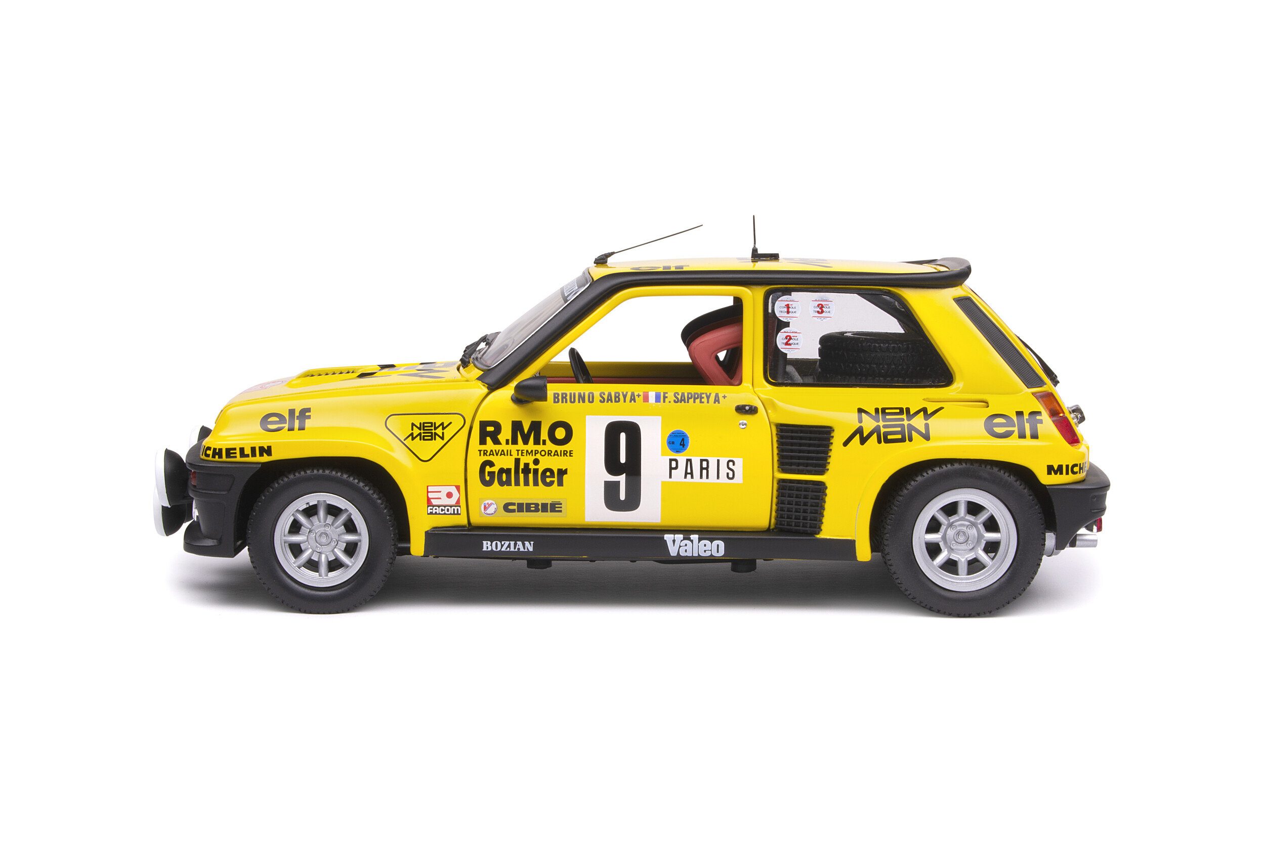 SOLIDORenault 5 Turbo ラリーカー ミニカー Renault 5 Turbo - Rallye Monte-Carlo - 1982 - #9 B.SABY - Solido