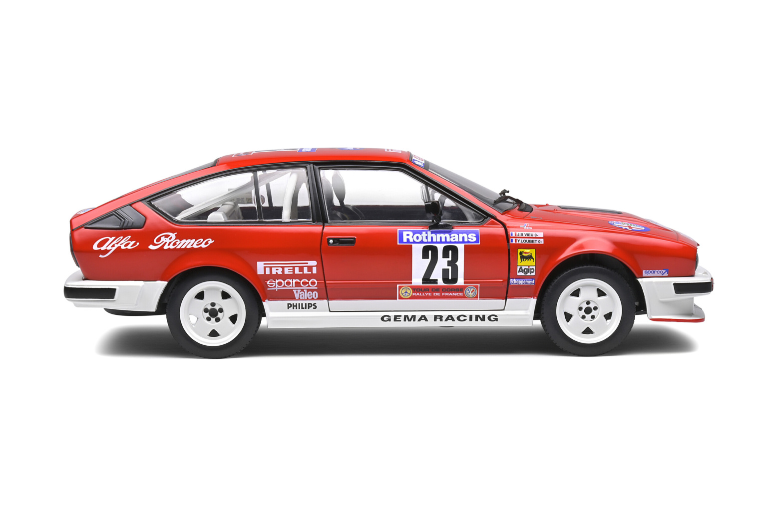 Solido 1/18 Alfa Romeo GTV6 #14 - Tour De Corse 1986 - Loubet Andrié