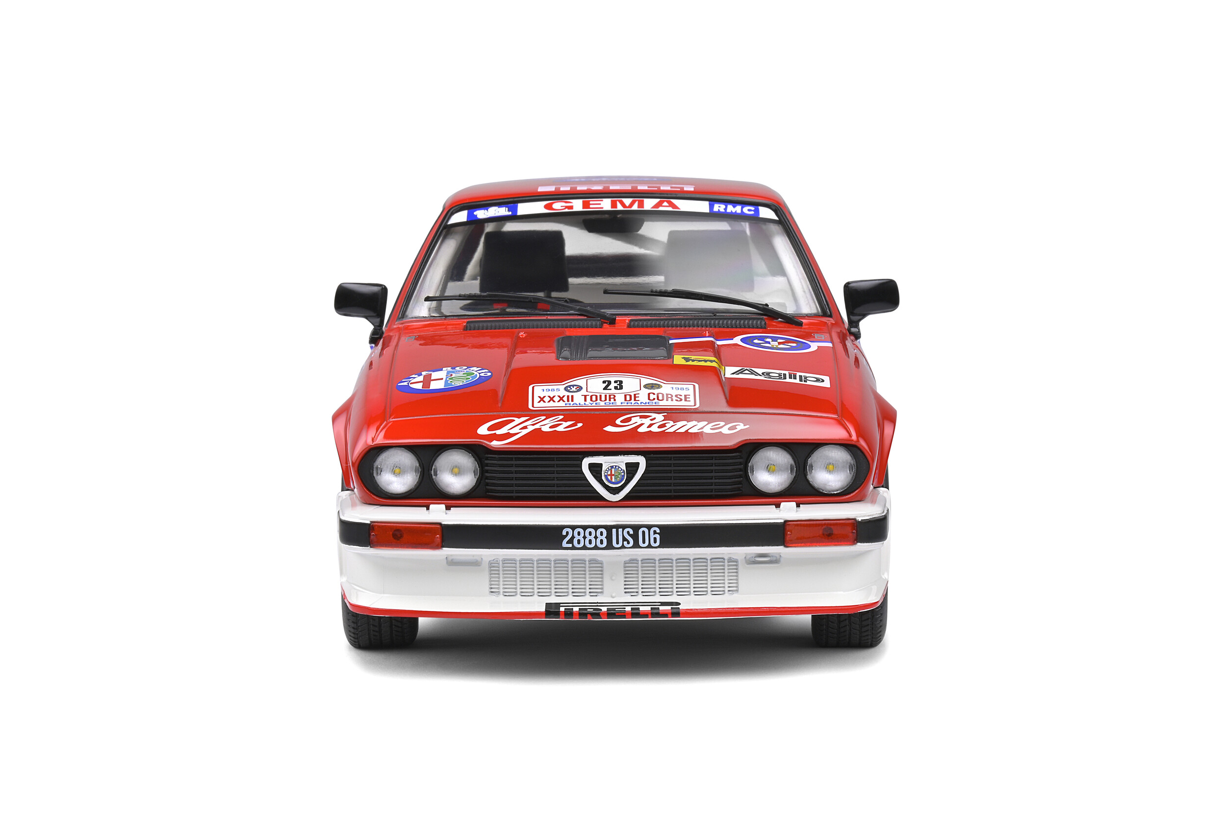 Tour De Corse 1985 Solido Soli1802306 Alfa Romeo GTV6 Y.Loubet/J-B.Vieu 1/18 