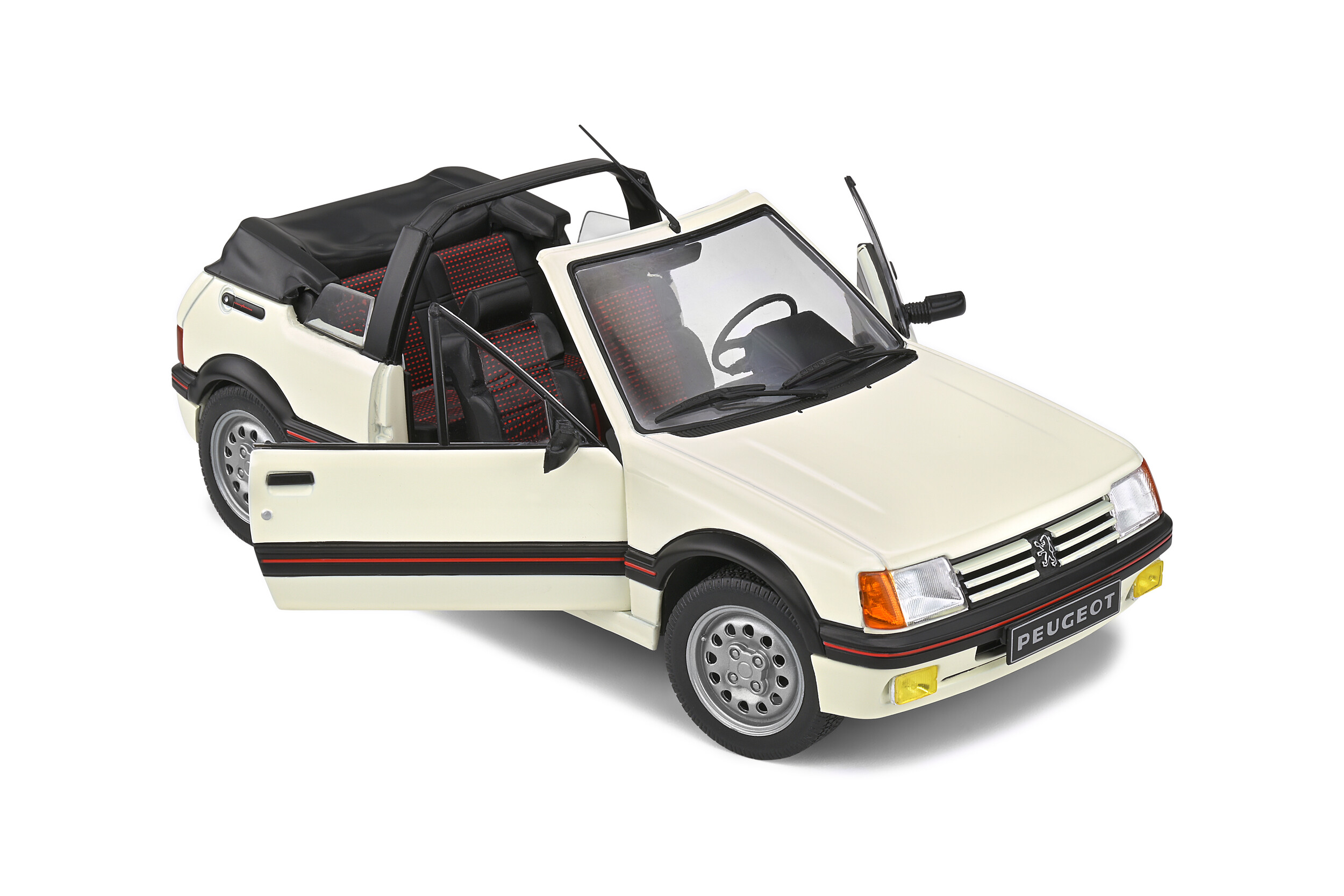 SOLIDO- Peugeot 205 CTI Aucun Voiture Miniature de Collection, 1806202,  White, 1/18ème : : Jeux et Jouets