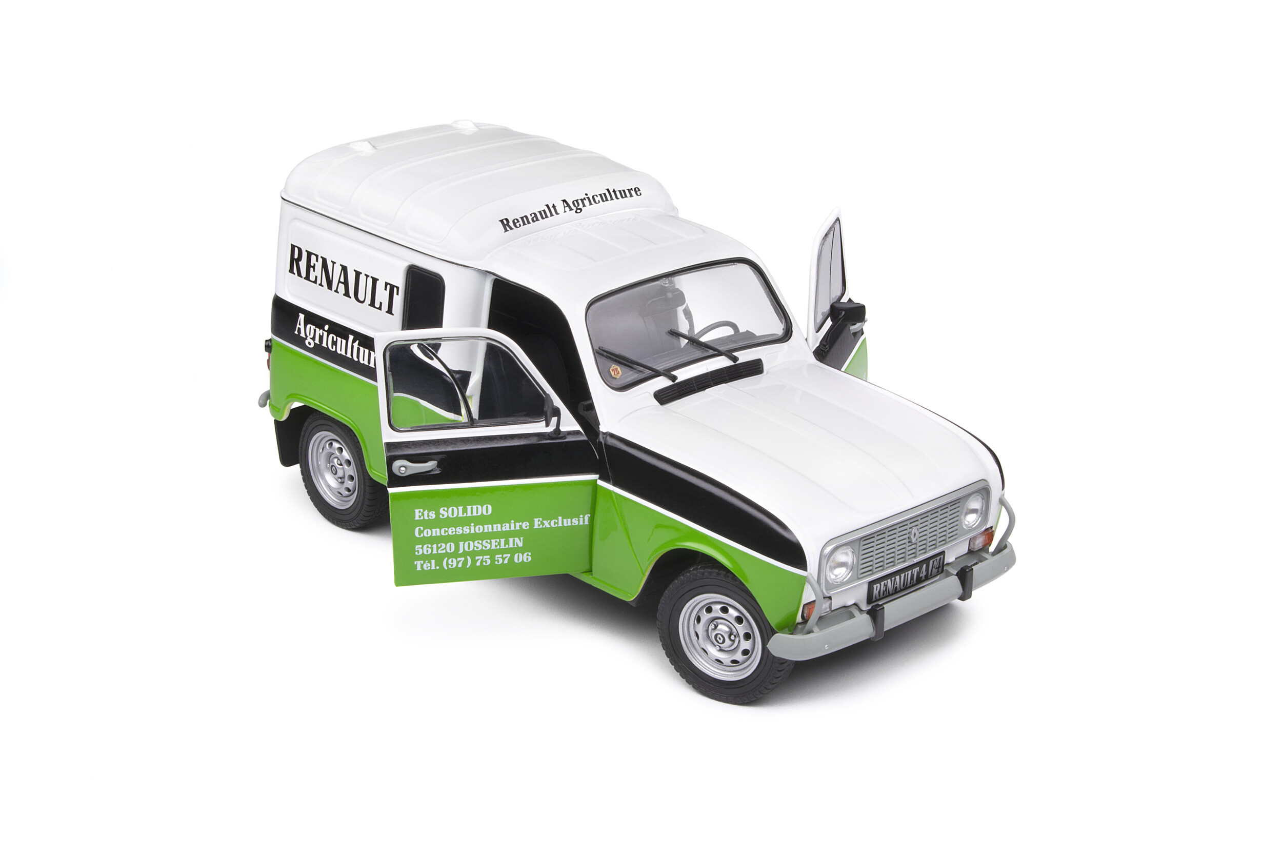 Renault 4L F4 Renault Agriculture - White | Green - 1988 - Solido
