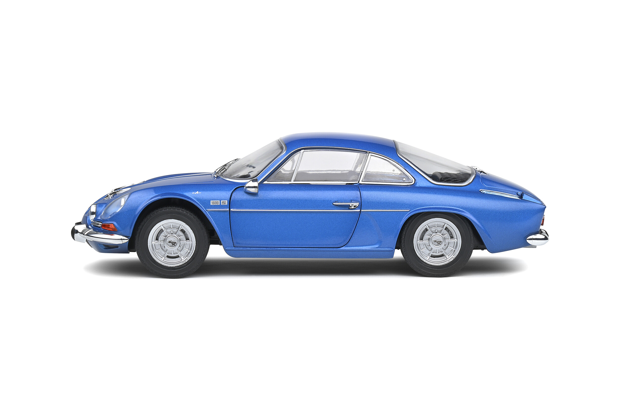 Berlinette Alpine Renault A110 1600S Bleue – 1/18 – Norev – Avec Logo Latéral