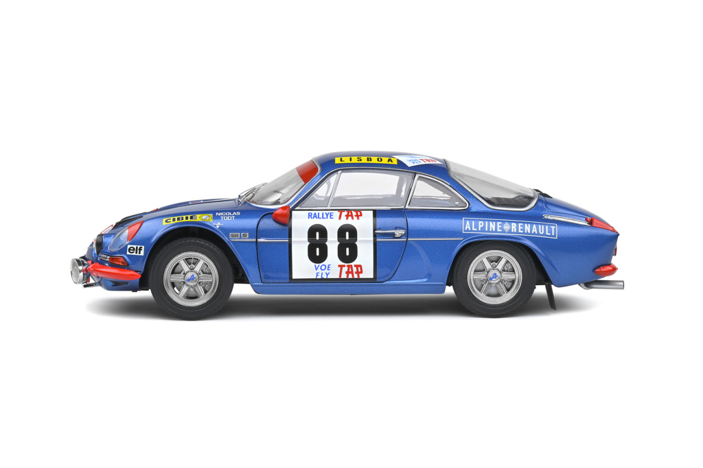 Alpine A110 1600S 88 Rallye du Portugal 1971 Nicolas - Todt Solido S1804202 - Miniatures Autos Motos