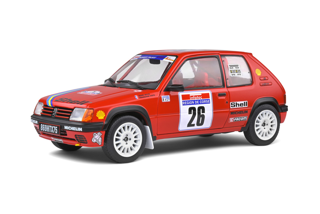 Peugeot 205 Rallye - Solido 1/18 - Tour De Corse 1990 - Neuve En Boîte