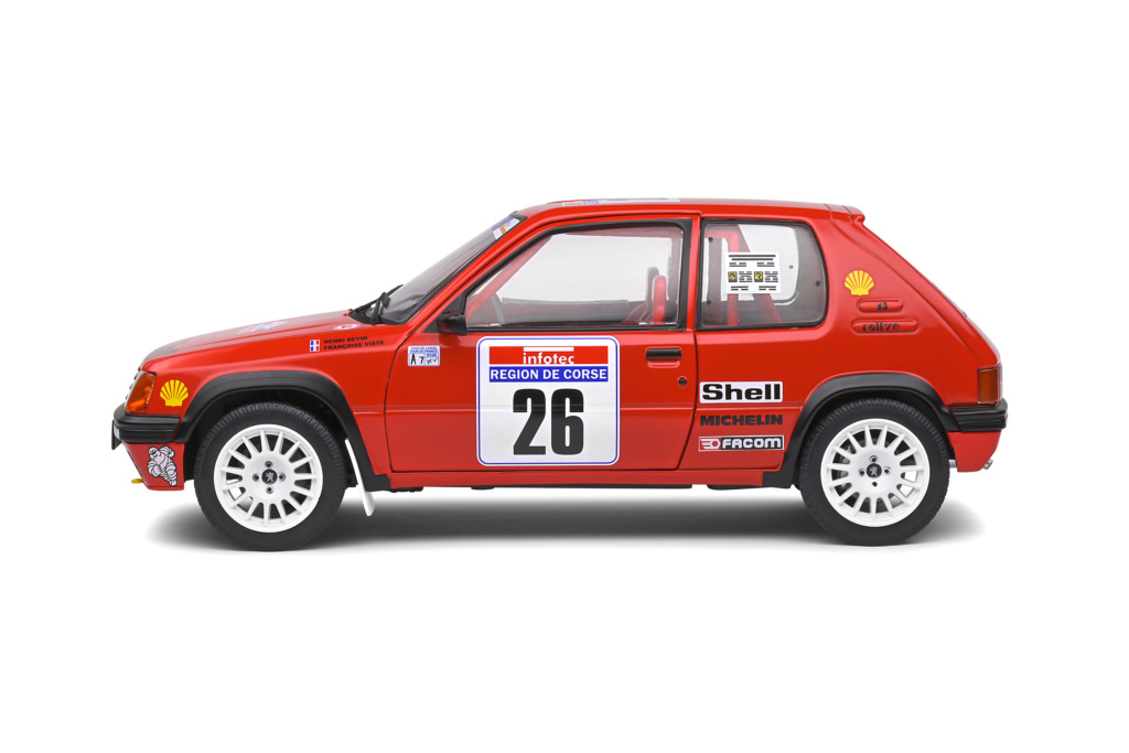 Solide Peugeot 205 Rallye #26 Devin Rally Tour De Corse 1990 1/18