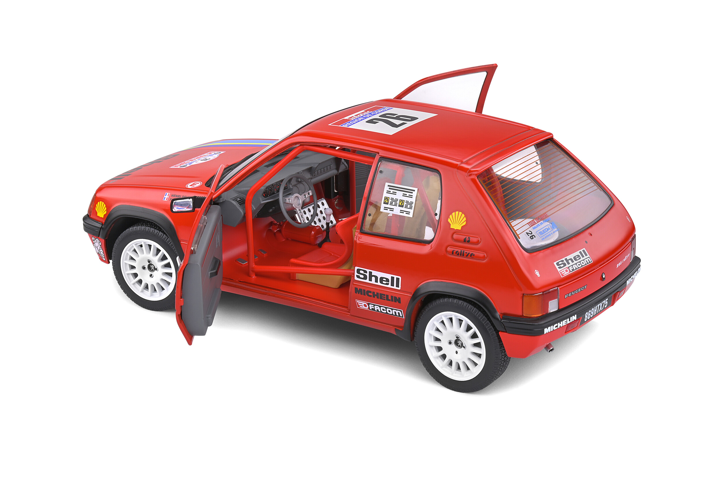 Peugeot 205 Rallye - Solido 1/18 - Tour De Corse 1990 - Neuve En Boîte