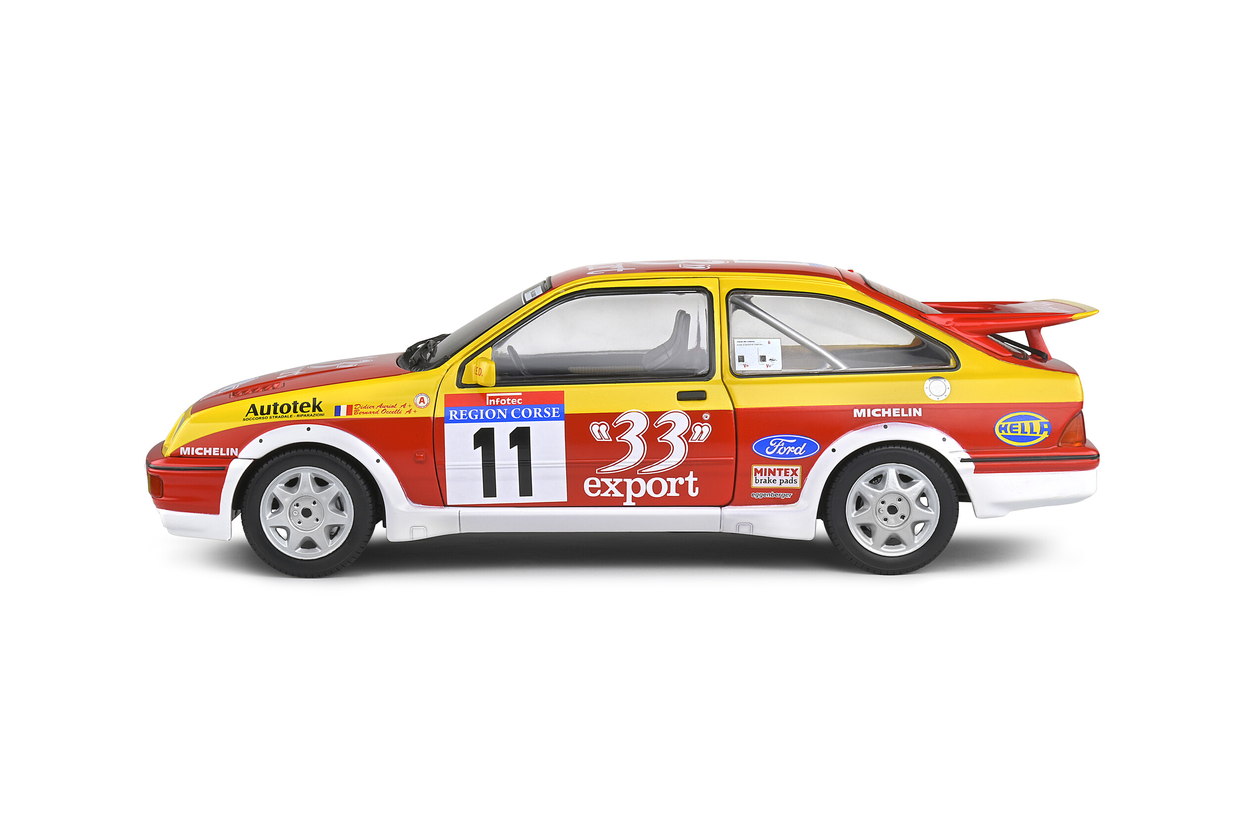 AUTOart Ford Sierra Cosworth N°8 – Tour De Corse 1988 Vainqueur – Didier Auriol