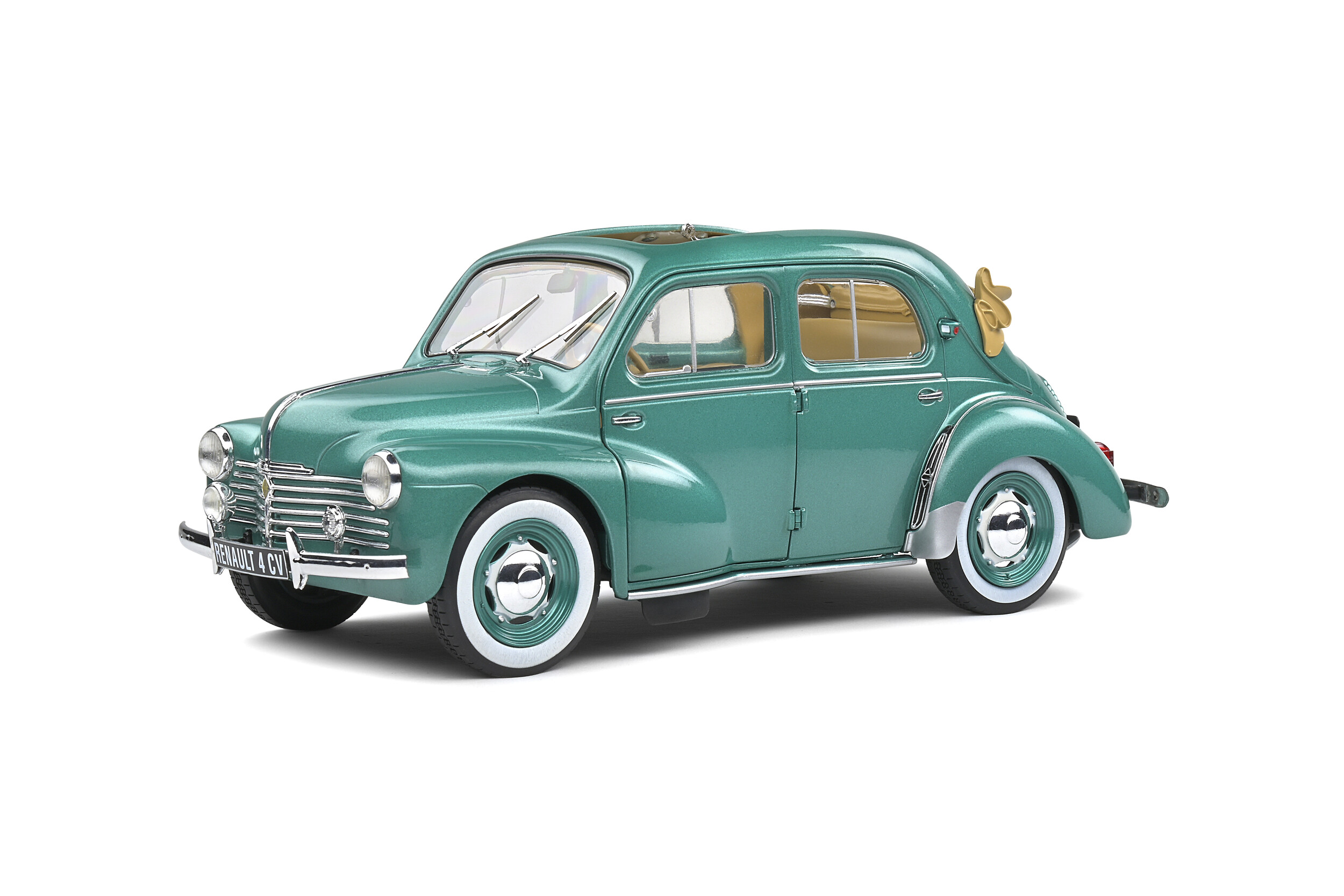 RENAULT 4CV de 1955 Vert Eau Voiture de Collection 1/43 Série Limitée à  1000 PCS