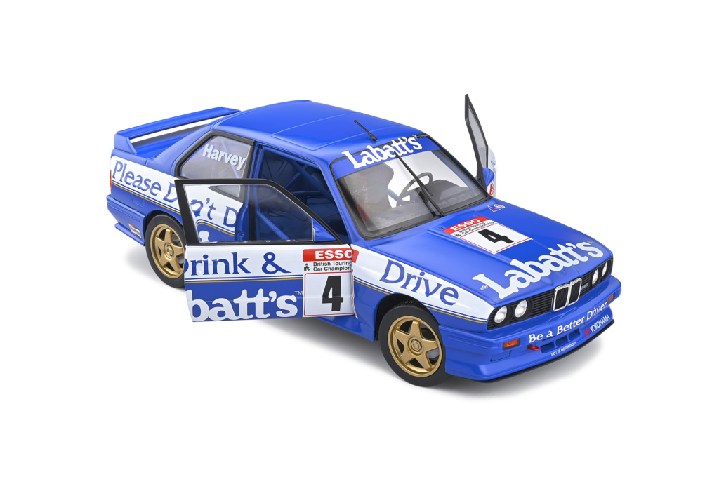 Solido BMW E30 M3 BTCC 1991 Diecast Model - 1/18 Scale Blue & Black Racing Livery | Collectible Display Car