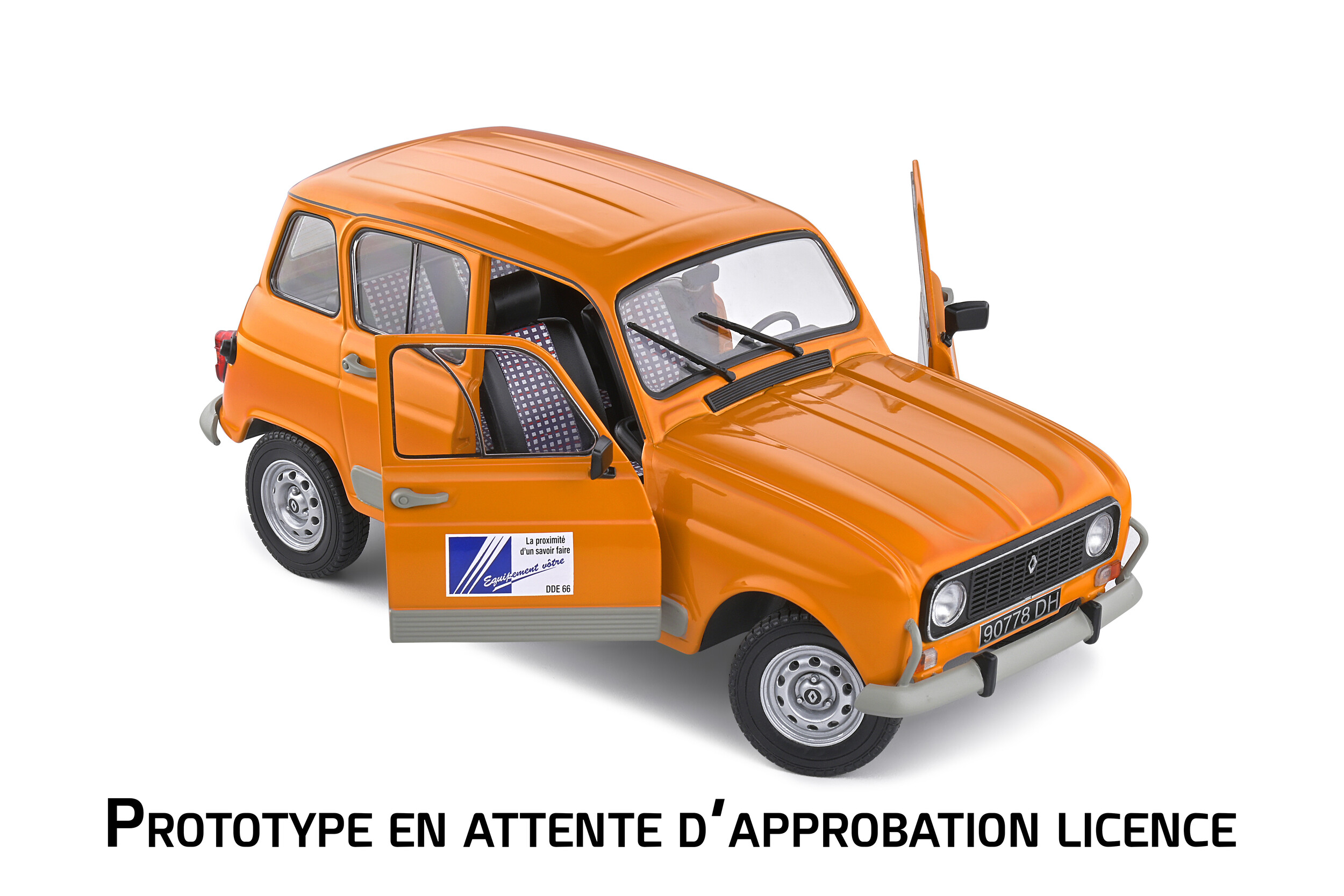 Renault 4L GTL DDE - Orange DDE - 1978 - Solido