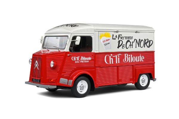 Citroën Type HY Friterie Ch'ti Biloute - White & Red - 1969