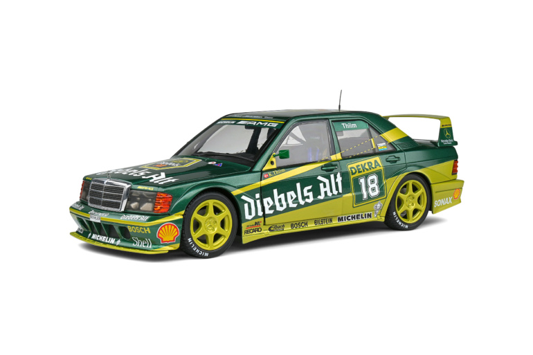 Coche miniatura Mercedes 190 Evo Ii Dtm 1992 #18 1:18 de color verde