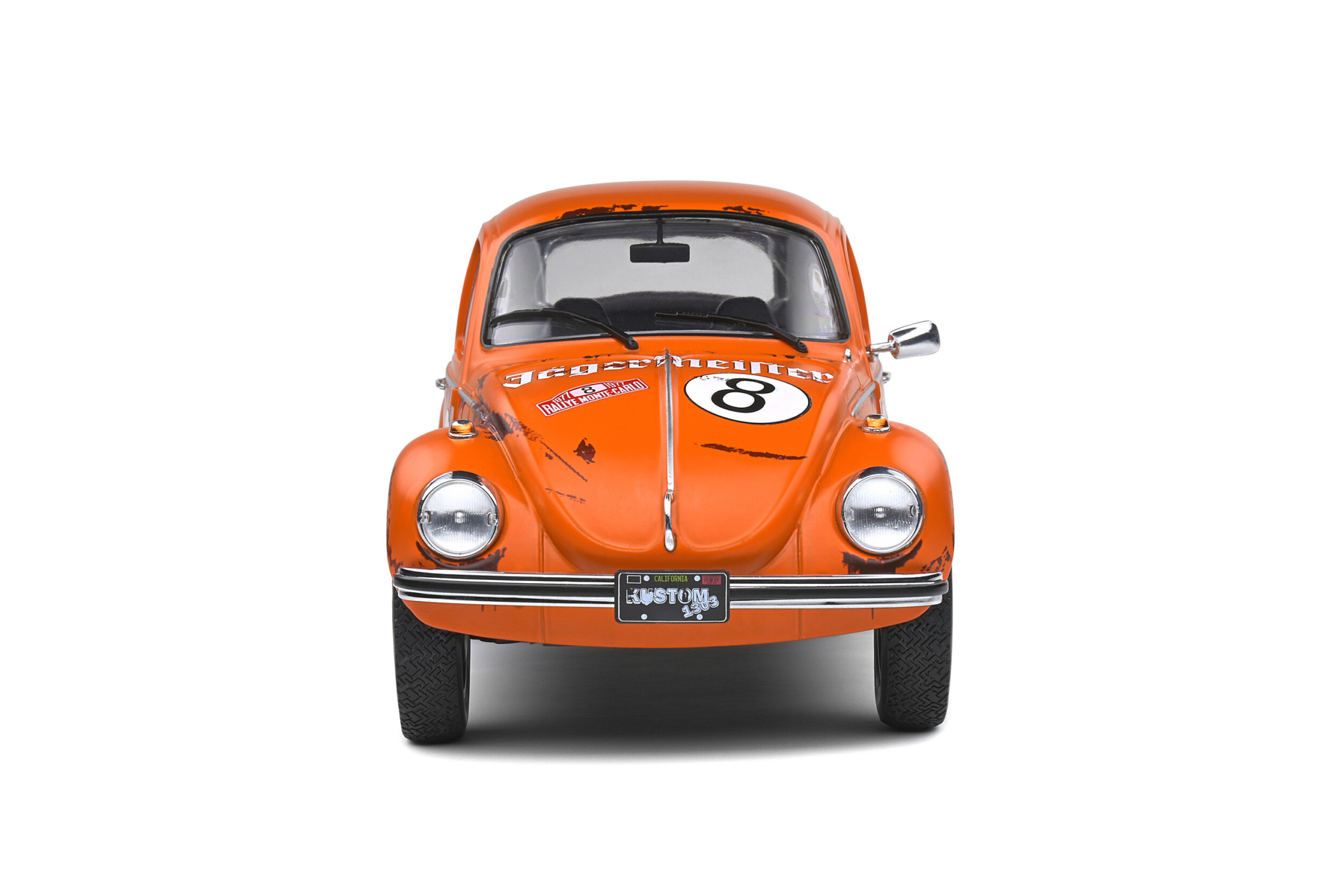 Model auta Volkswagen Beetle 1303 #8 1974 Jägermeister Tribute oranžová 1:18 Solido