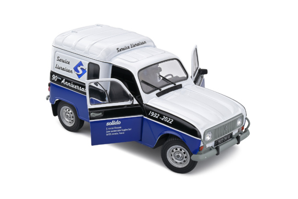 Renault 4LF4 Solido 90th Anniversary Limited Edition 2022 - White | Blue - 1988