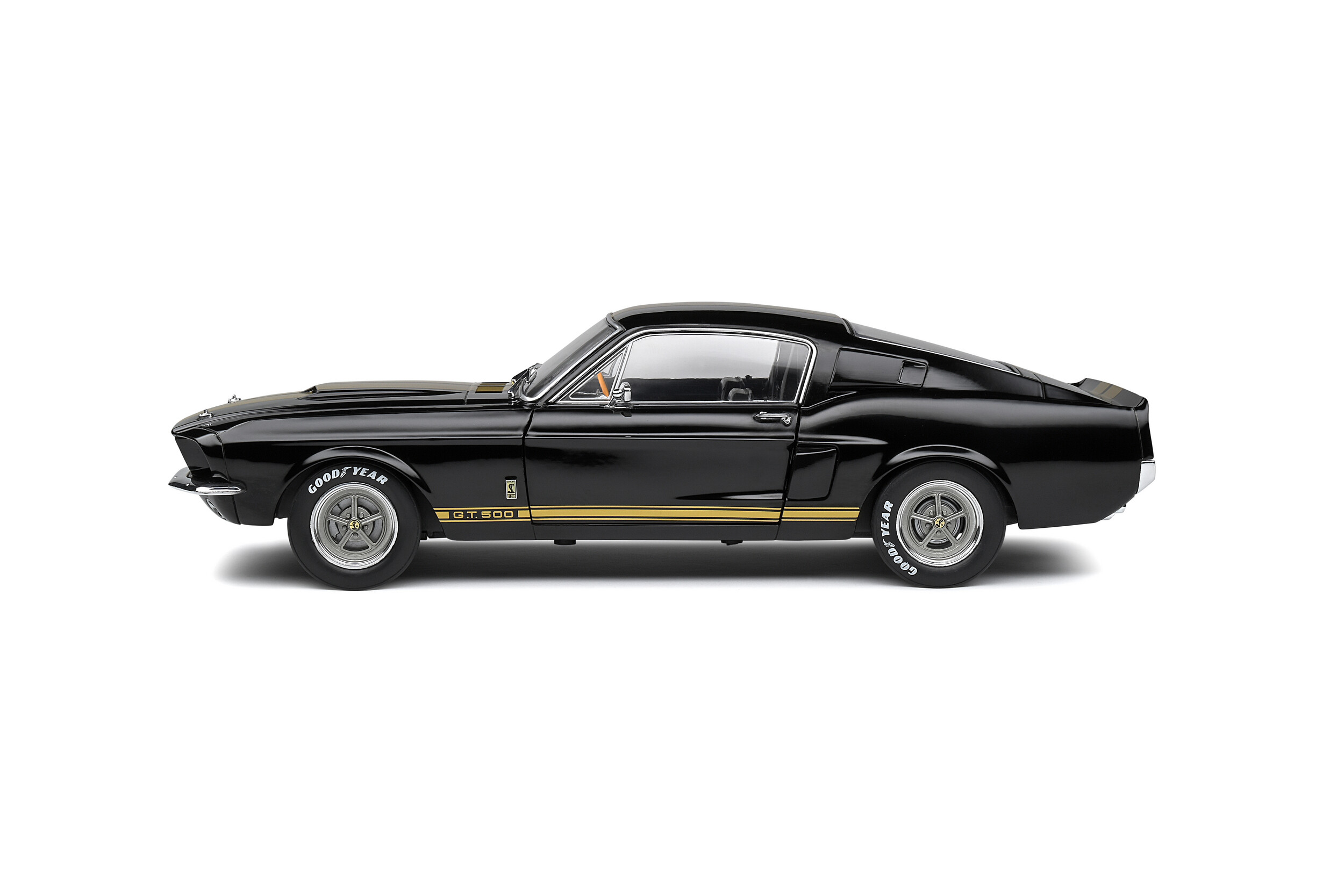 Shelby GT500 - Black / Gold Stripes - 1967 - Solido