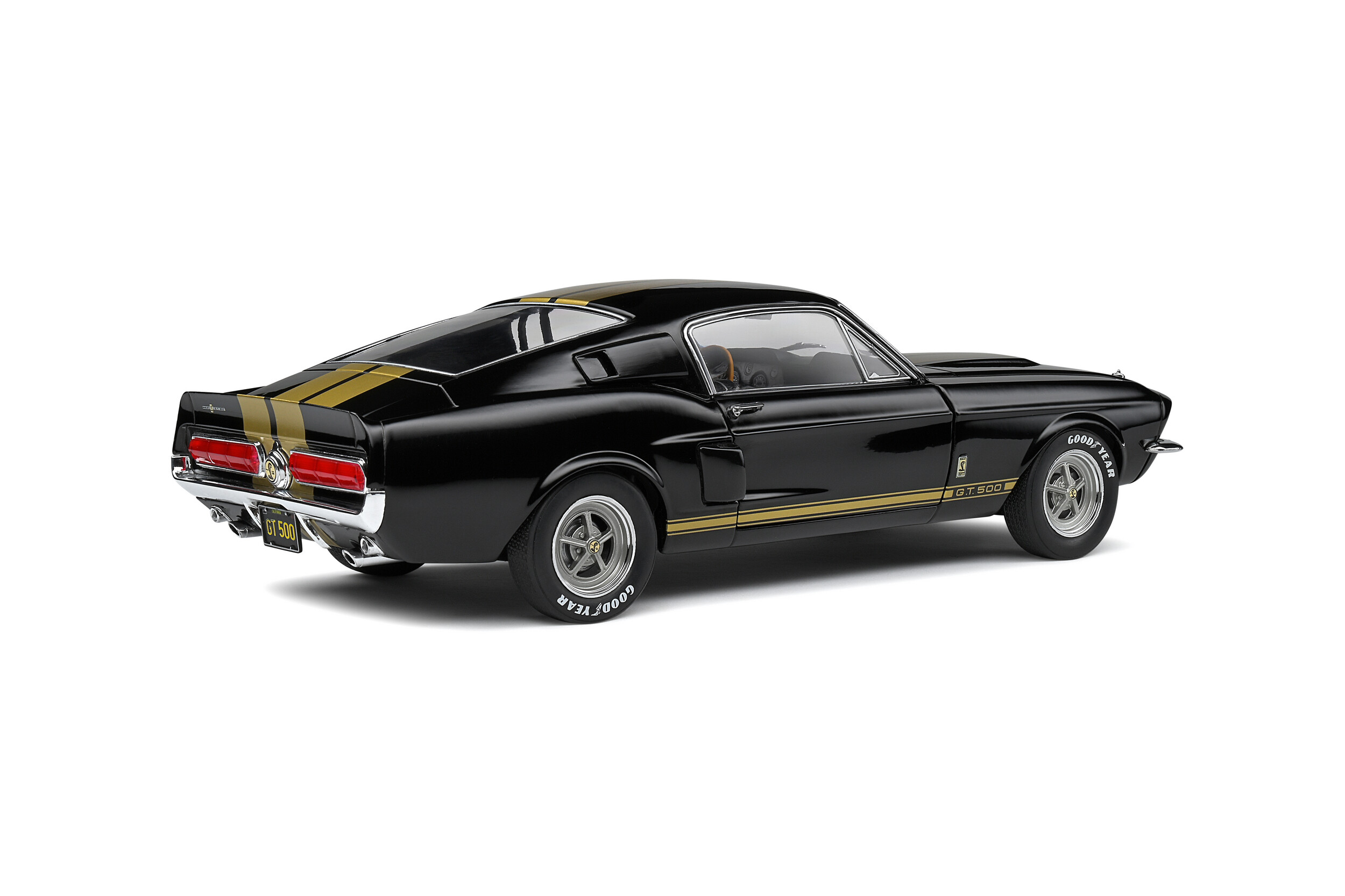 Shelby GT500 - Black / Gold Stripes - 1967 - Solido