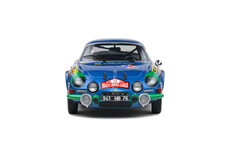 Miniature Solido Alpine A110 1600S – Rallye Monte Carlo 1972, Échelle 1/18 – Prév