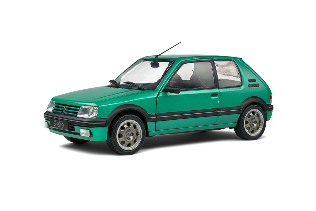 1:18 Solido Peugeot 205 Gti Poignées - Fluorite Vert - 1992