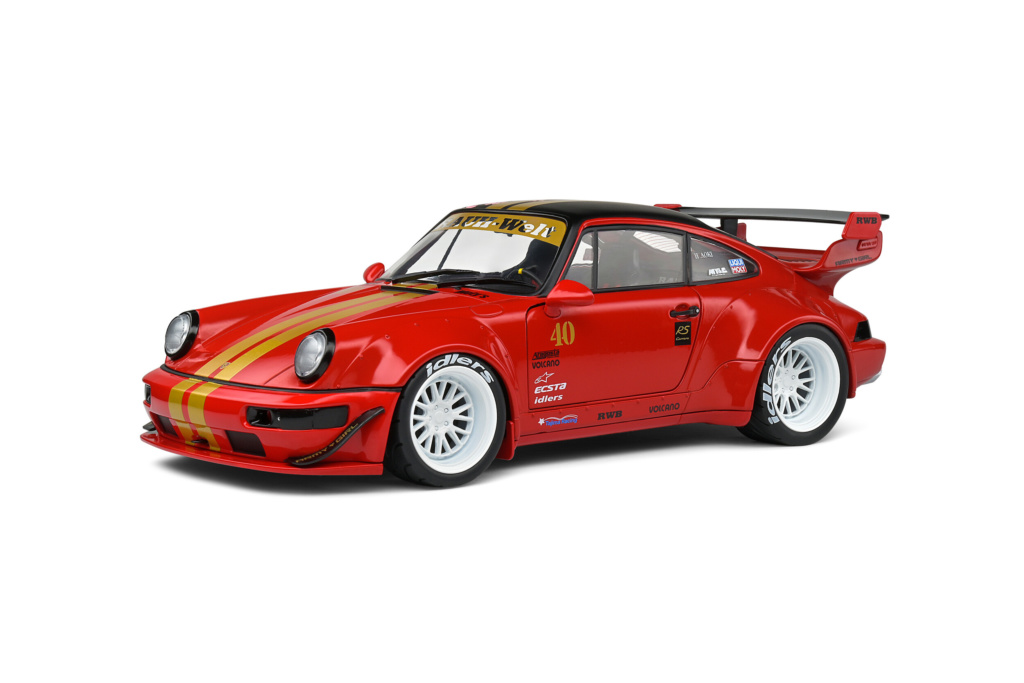 VOITURE SOLIDO PORSCHE Carrera Rs Rwb Sakura 2021 1:18 Neuf Boite