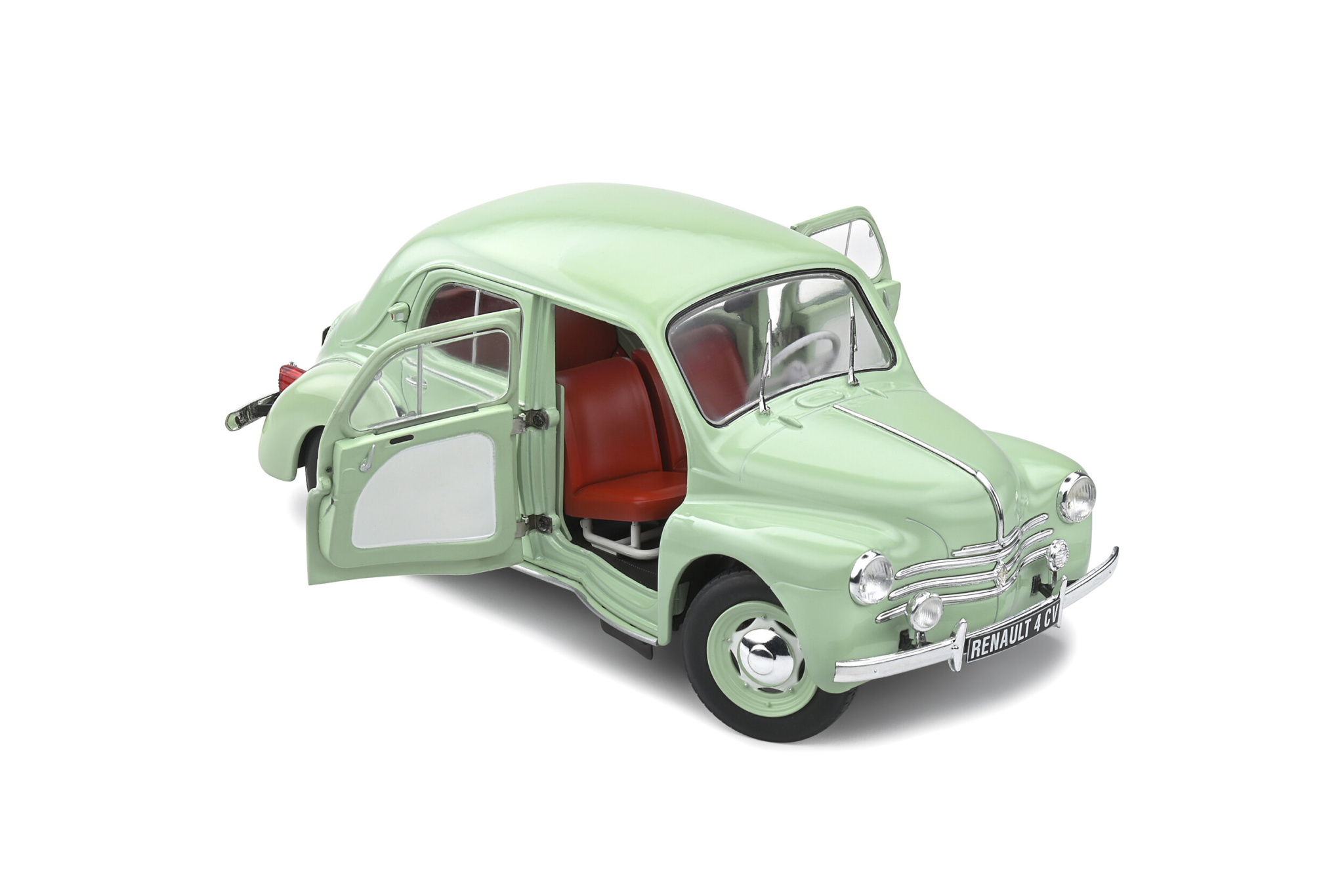 138 - Deux Renault 4 CV métal/plastique Solido au 1/17eme
