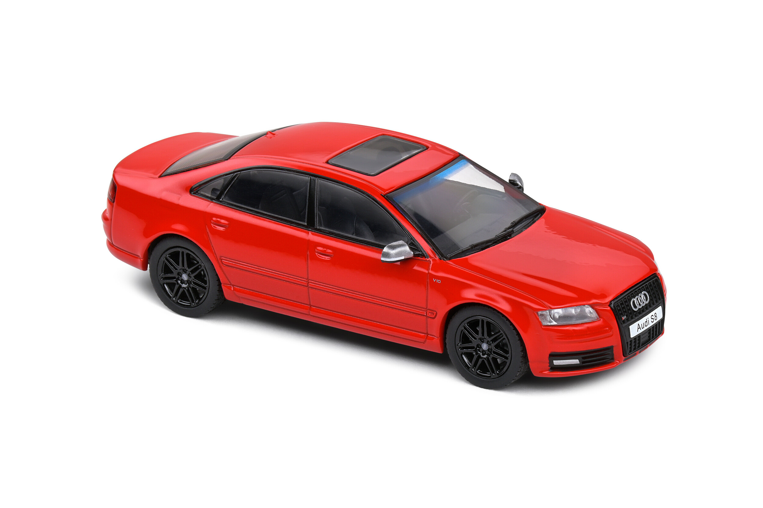 Audi S8 D3 - Red w/Black line - 2010 - Solido