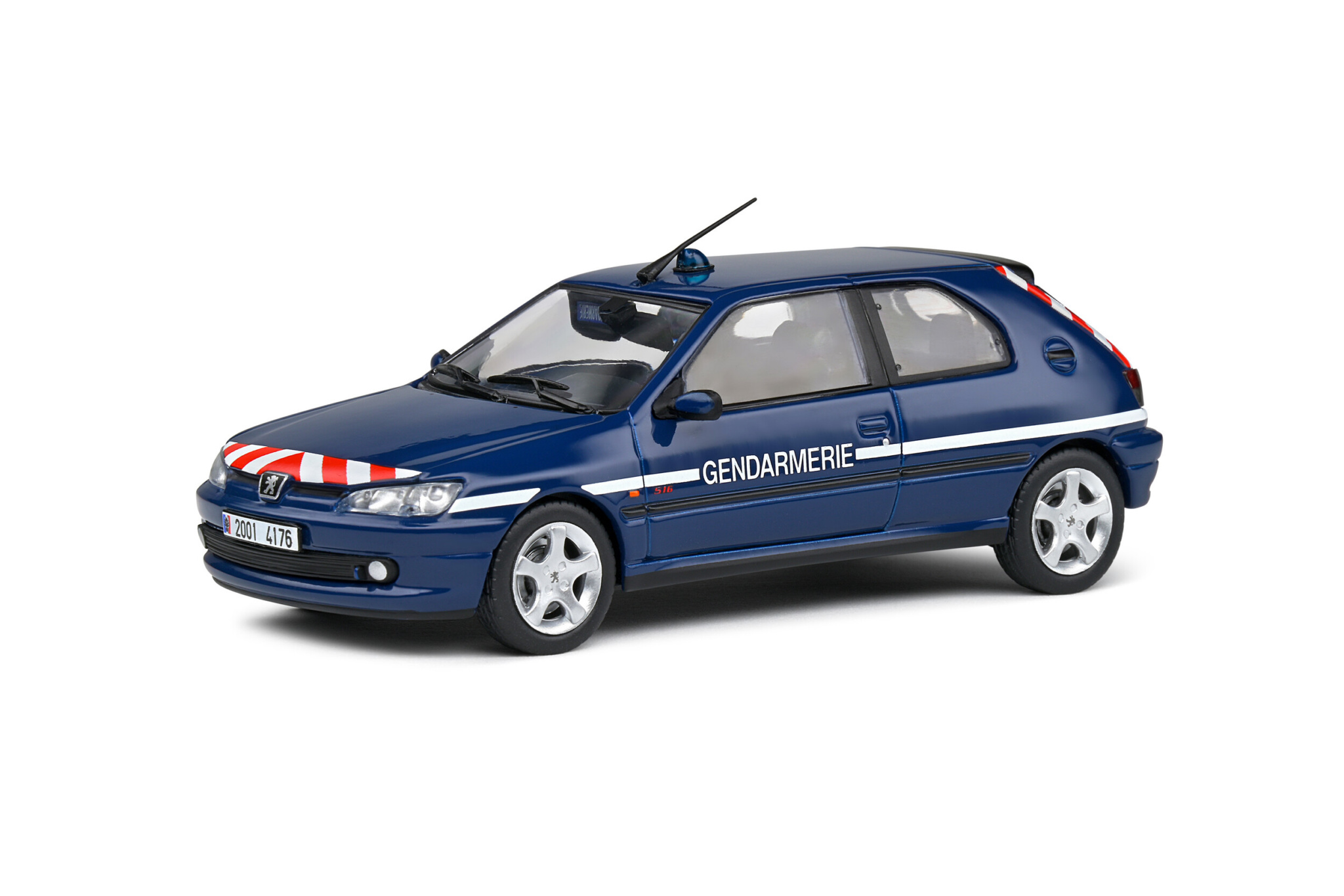 Solido 1/43 - Peugeot 306 S16 Gendarmerie - Modèle Diecast Collection