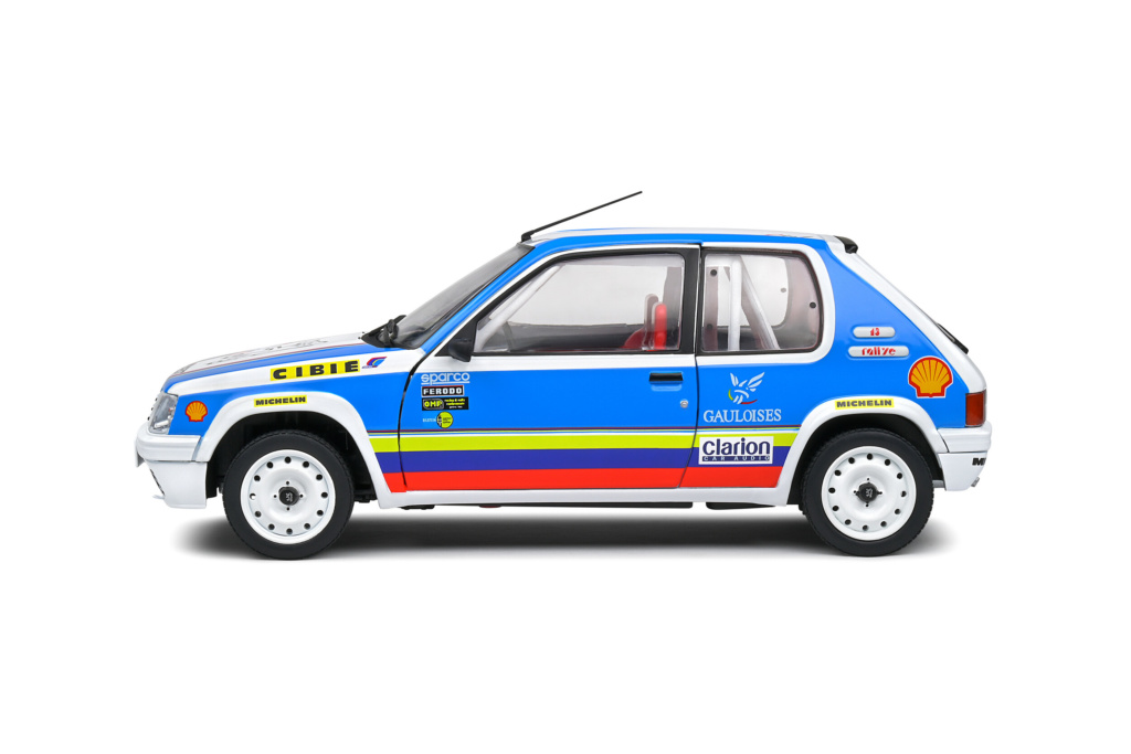 Miniature Solido 1/18 - Peugeot 205 Rallye 1.9L 1990 - Collection Schwab - Neuve